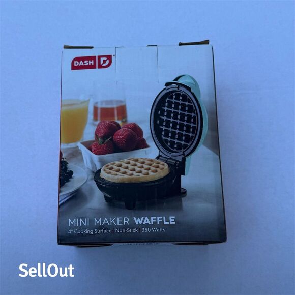 Ash Mini Maker Waffle Iron - Black - Picture 1 of 4